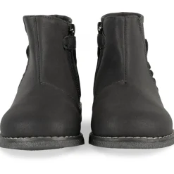 Bottines NOIR Fille Motif Animal Fermeture éclair