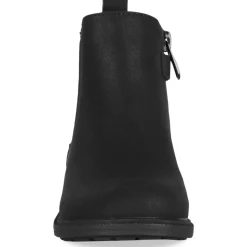 Bottines NOIR Fille Motif Uni Fermeture éclair