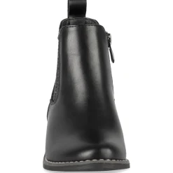Bottines NOIR Fille Motif Uni Fermeture éclair