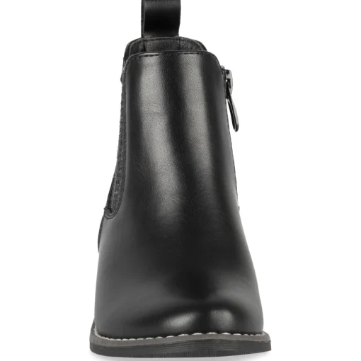 Bottines NOIR Fille Motif Uni Fermeture éclair