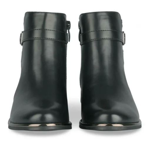 Bottines NOIR Fille Motif Uni Fermeture éclair