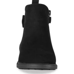 Bottines NOIR Fille Motif Uni Fermeture éclair
