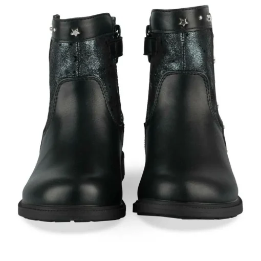 Bottines NOIR Fille Motif Iridescent Fermeture éclair