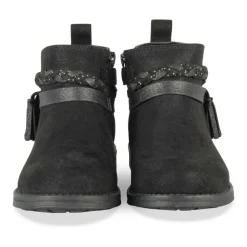 Bottines NOIR Fille Motif Paillettes Fermeture éclair