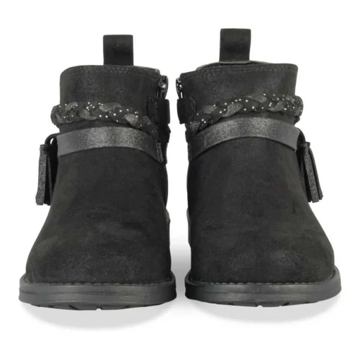 Bottines NOIR Fille Motif Paillettes Fermeture éclair