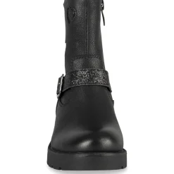 Bottines NOIR Fille Motif Uni Fermeture éclair
