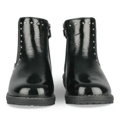 Bottines NOIR Fille Motif Vernis Fermeture éclair