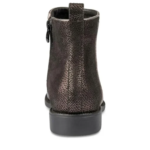 Bottines NOIR Fille Motif Uni Fermeture éclair
