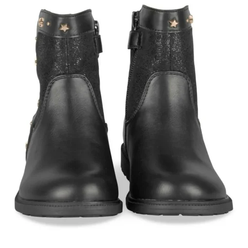 Bottines NOIR Fille Motif Clouté Fermeture éclair