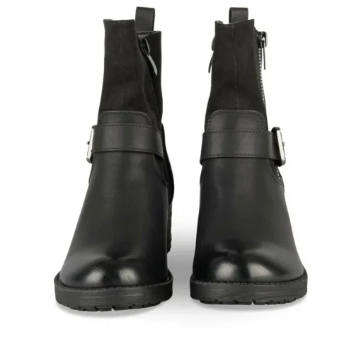 Bottines NOIR Fille Motif Uni Fermeture éclair