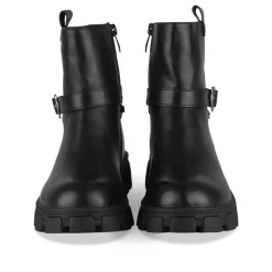 Bottines NOIR Fille Motif Chaîne Fermeture éclair