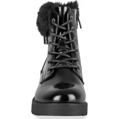 Bottines NOIR Fille Motif Uni Fermeture éclair
