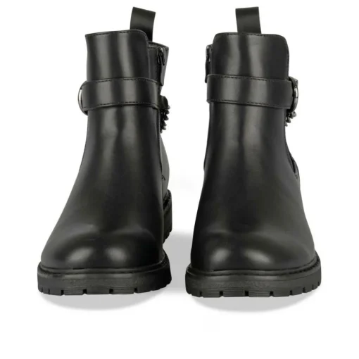 Bottines NOIR Fille Motif Chaîne Fermeture éclair