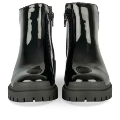Bottines NOIR Fille Motif Vernis Fermeture éclair