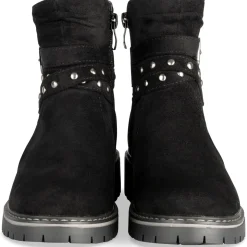 Bottines NOIR Fille Motif Uni Fermeture éclair