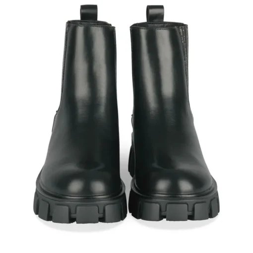 Bottines NOIR Fille Motif Uni Fermeture éclair