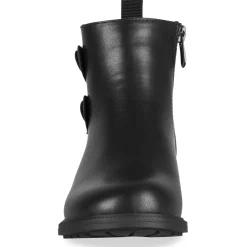 Bottines NOIR Fille Motif Uni Fermeture éclair