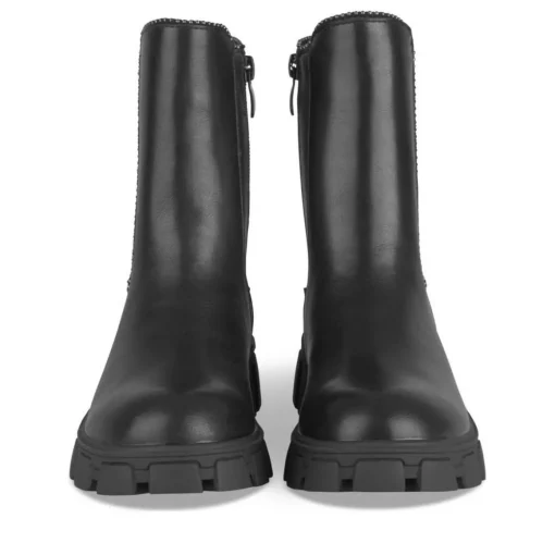 Bottines NOIR Fille Motif Clouté Fermeture éclair