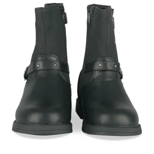 Bottines NOIR Fille Motif Etoiles Fermeture éclair