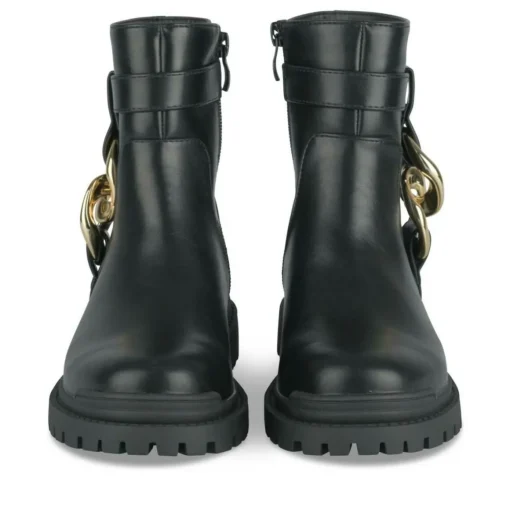 Bottines NOIR Fille Motif Chaîne Fermeture éclair