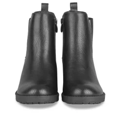 Bottines NOIR Fille Motif Uni Fermeture éclair