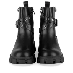 Bottines NOIR Fille Motif Clouté Fermeture éclair
