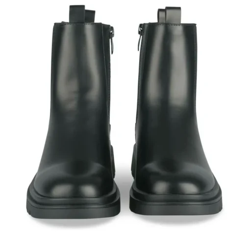 Bottines NOIR Fille Motif Uni Fermeture éclair