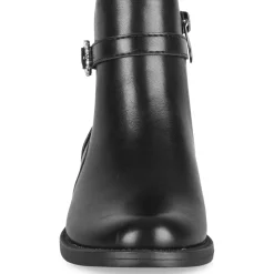 Bottines NOIR Fille Motif Uni Fermeture éclair
