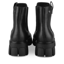 Bottines NOIR Fille Motif Uni Fermeture éclair