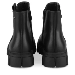 Bottines NOIR Fille Motif Uni Fermeture éclair