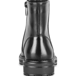 Bottines NOIR Fille Motif Uni Fermeture éclair
