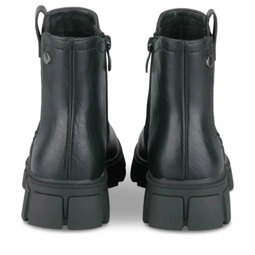 Bottines NOIR Fille Motif Uni A Enfiler