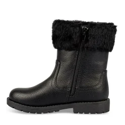 Bottines NOIR Fille Motif Uni Fermeture éclair