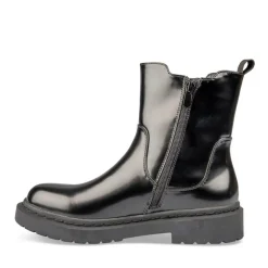 Bottines NOIR Fille Motif Uni Fermeture éclair