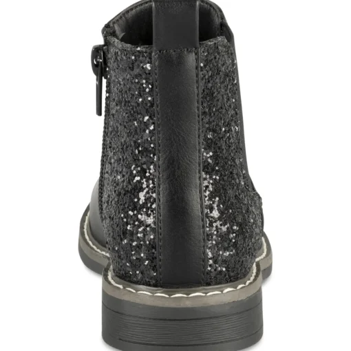 Bottines NOIR Fille Motif Uni Fermeture éclair