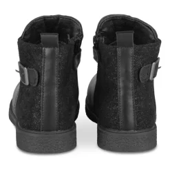 Bottines NOIR Fille Motif Paillettes Fermeture éclair