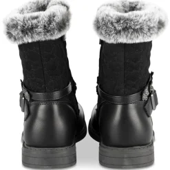 Bottines NOIR Fille Motif Uni Fermeture éclair