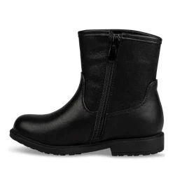 Bottines NOIR Fille Motif Uni Fermeture éclair