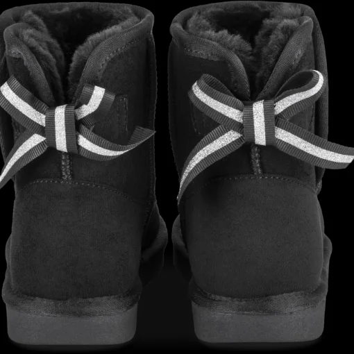 Bottines NOIR Fille Motif Uni A Enfiler