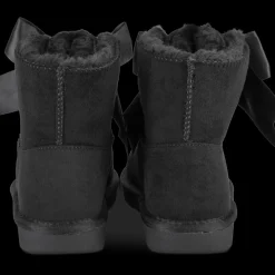 Bottines NOIR Fille Motif Uni A Enfiler