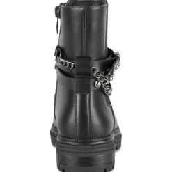 Bottines NOIR Fille Motif Uni Fermeture éclair