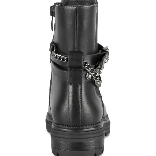 Bottines NOIR Fille Motif Uni Fermeture éclair