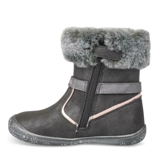 Bottines NOIR Fille Motif Uni
