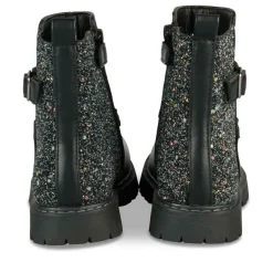 Bottines NOIR Fille Motif Paillettes Fermeture éclair