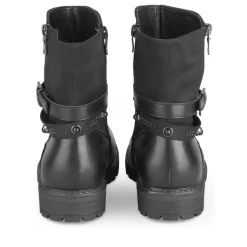 Bottines NOIR Fille Motif Perle Fermeture éclair