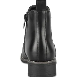 Bottines NOIR Fille Motif Uni Fermeture éclair