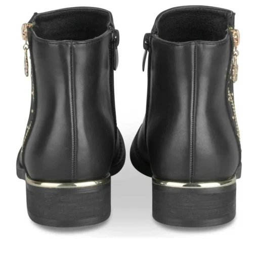 Bottines NOIR Fille Motif Clouté Fermeture éclair