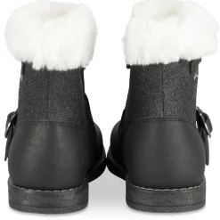 Bottines NOIR Fille Motif Paillettes Fermeture éclair