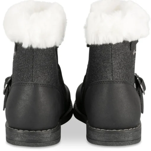 Bottines NOIR Fille Motif Paillettes Fermeture éclair