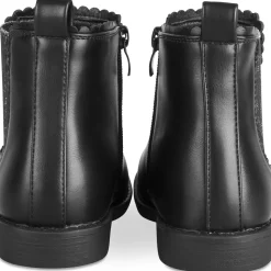 Bottines NOIR Fille Motif Uni Fermeture éclair